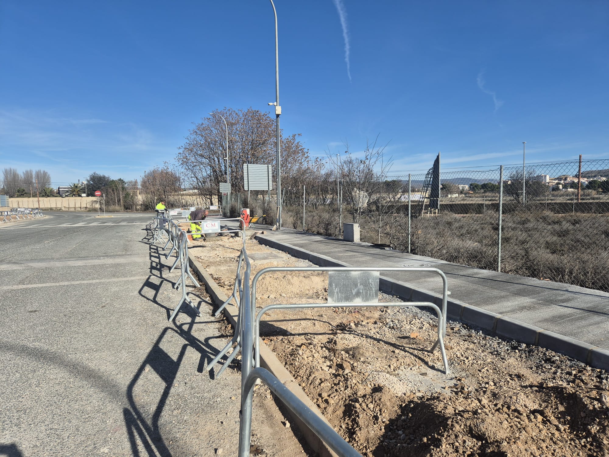 Obras en el polígono El Rubial