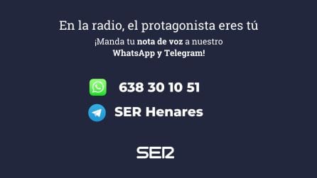 Careta de Whastapp y Telegram de SER Henares.