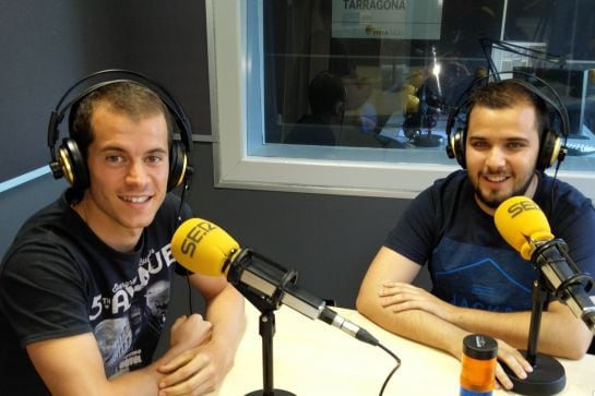 Edgar Bustamante i Edu Garcia als estudis de la SER.