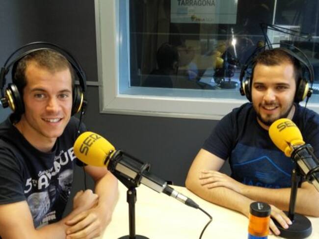 Edgar Bustamante i Edu Garcia als estudis de la SER.