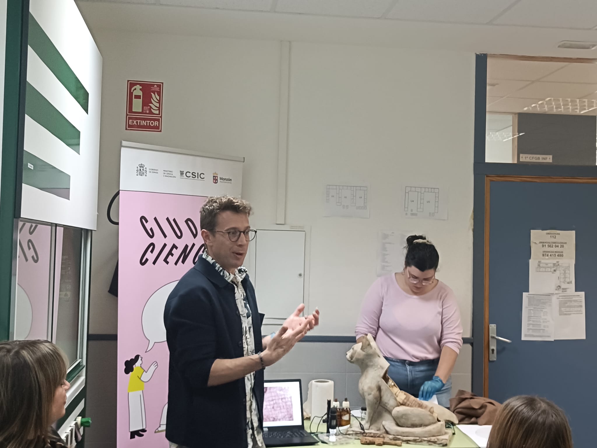 La Viajera del Tiempo es el nuevo taller de Ciudad Ciencia para el alumnado de los institutos de Monzón