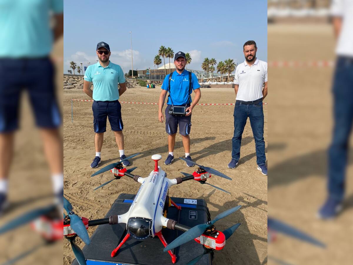 Drones que vigilan las playas de València: una experiencia piloto para evitar ahogamientos