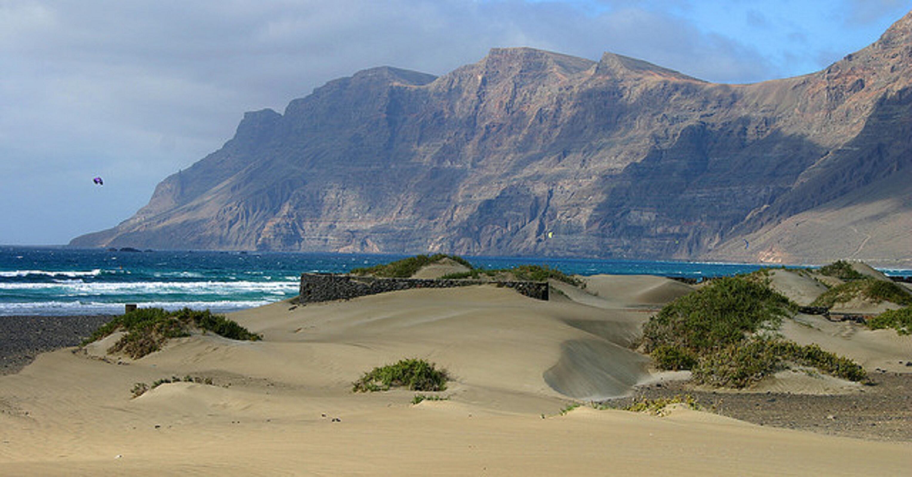 Playa de Famara, en Lanzarote.