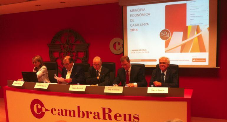 Presentació de la memòria econòmica a la Cambra de Comerç de Reus