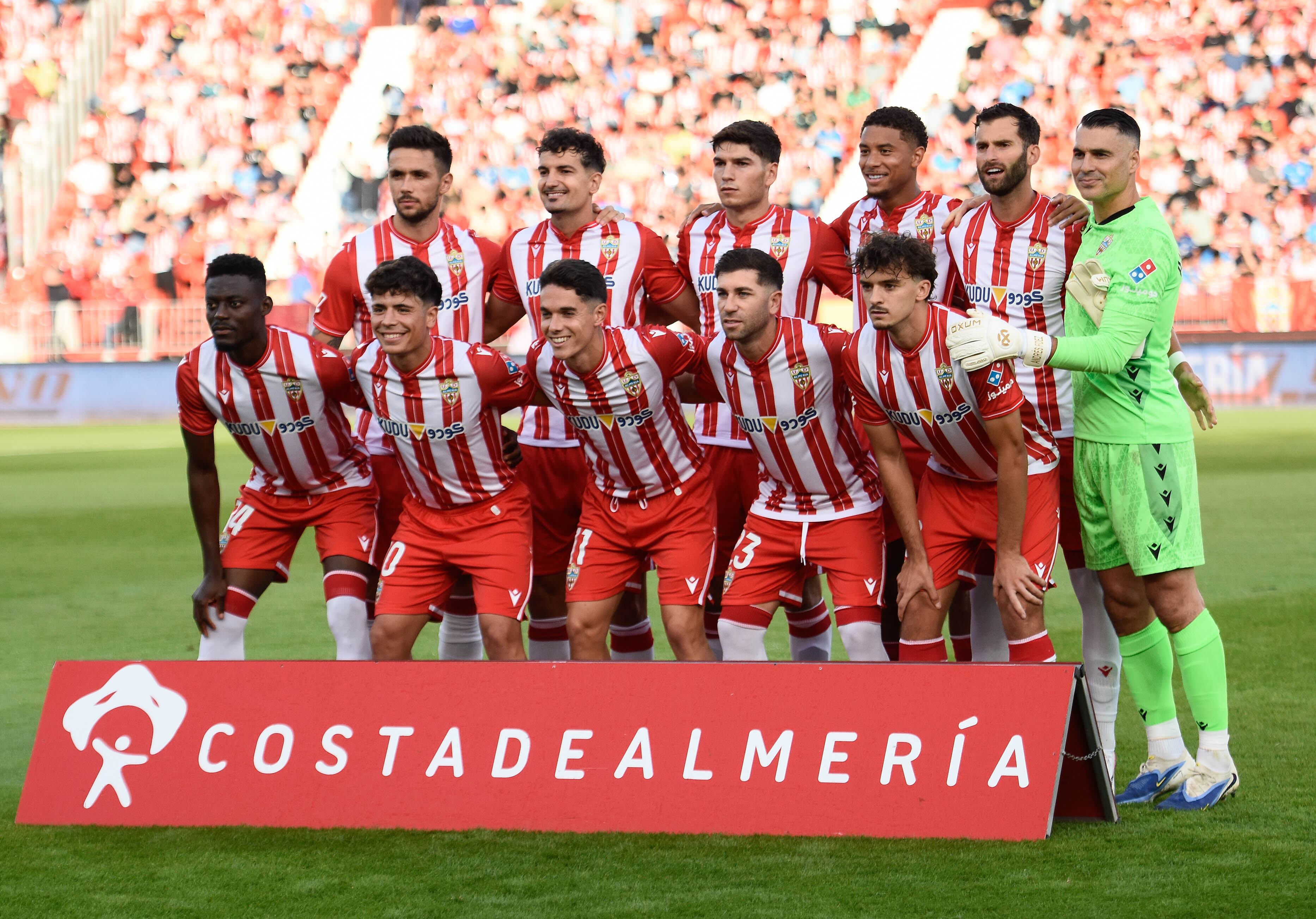 El once del Almería ante el Zaragoza.