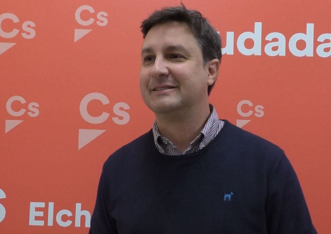 El portavoz del grupo municipal de Ciudadanos, Eduardo García Ontiveros.