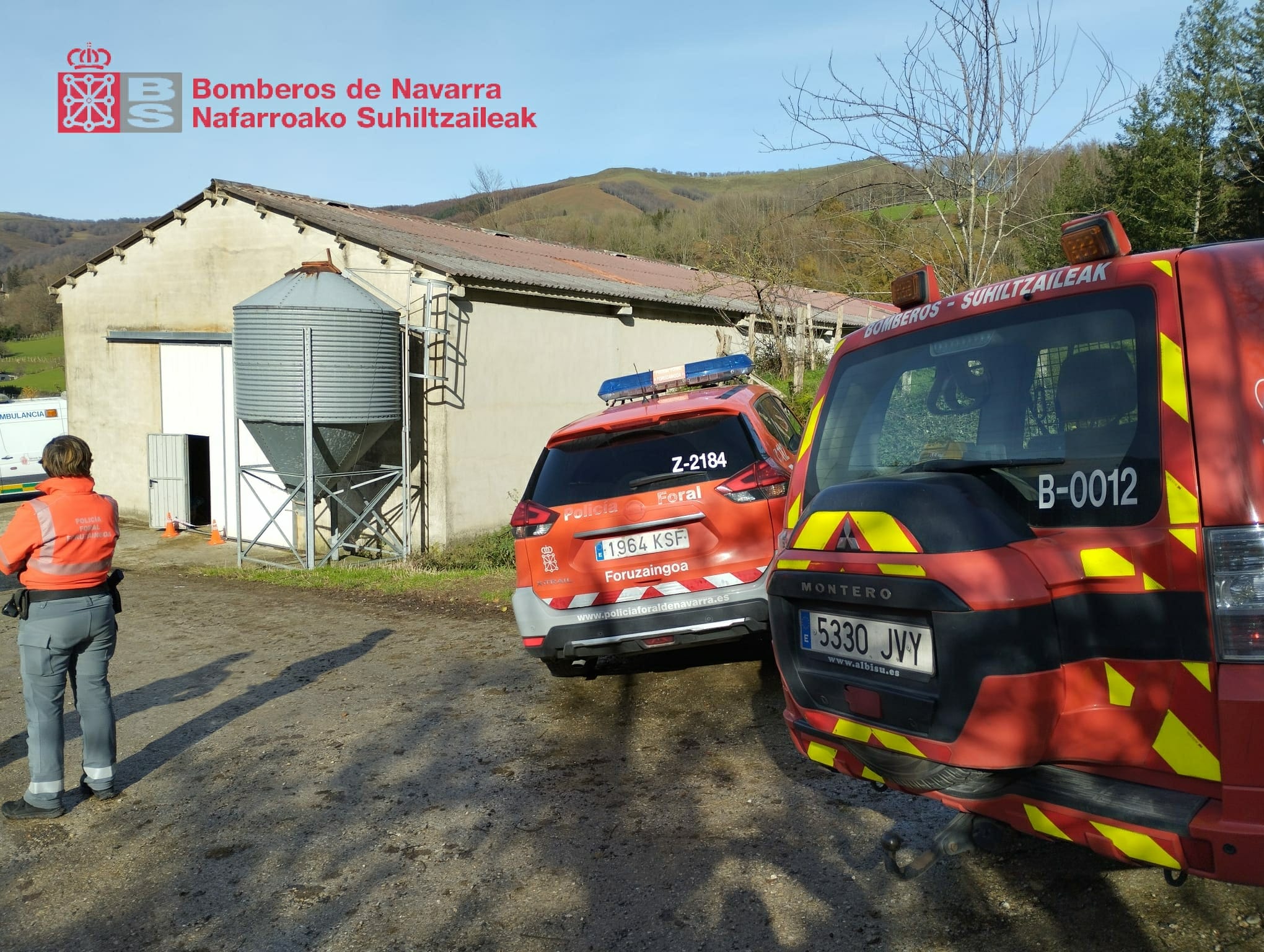 Accidente laboral en una granja de Leitza