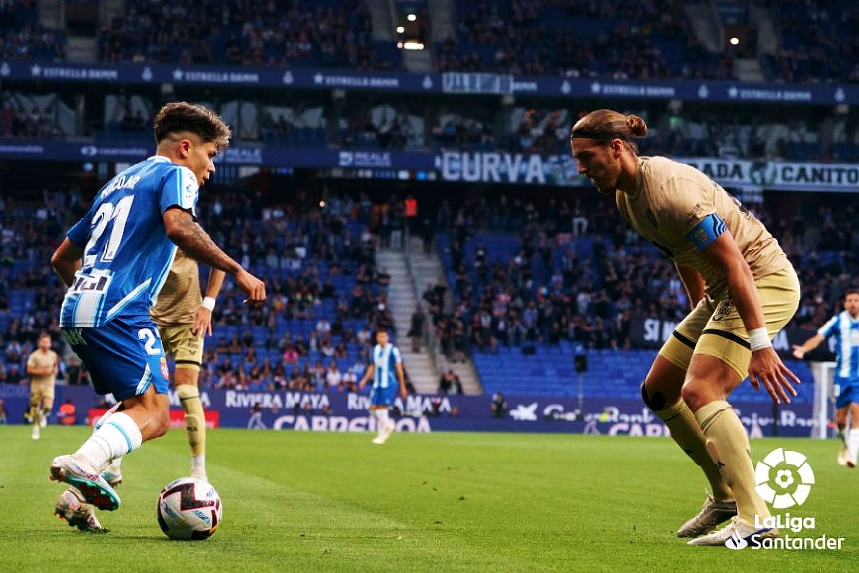 Nico Melamed en su último partido frente al Almería.