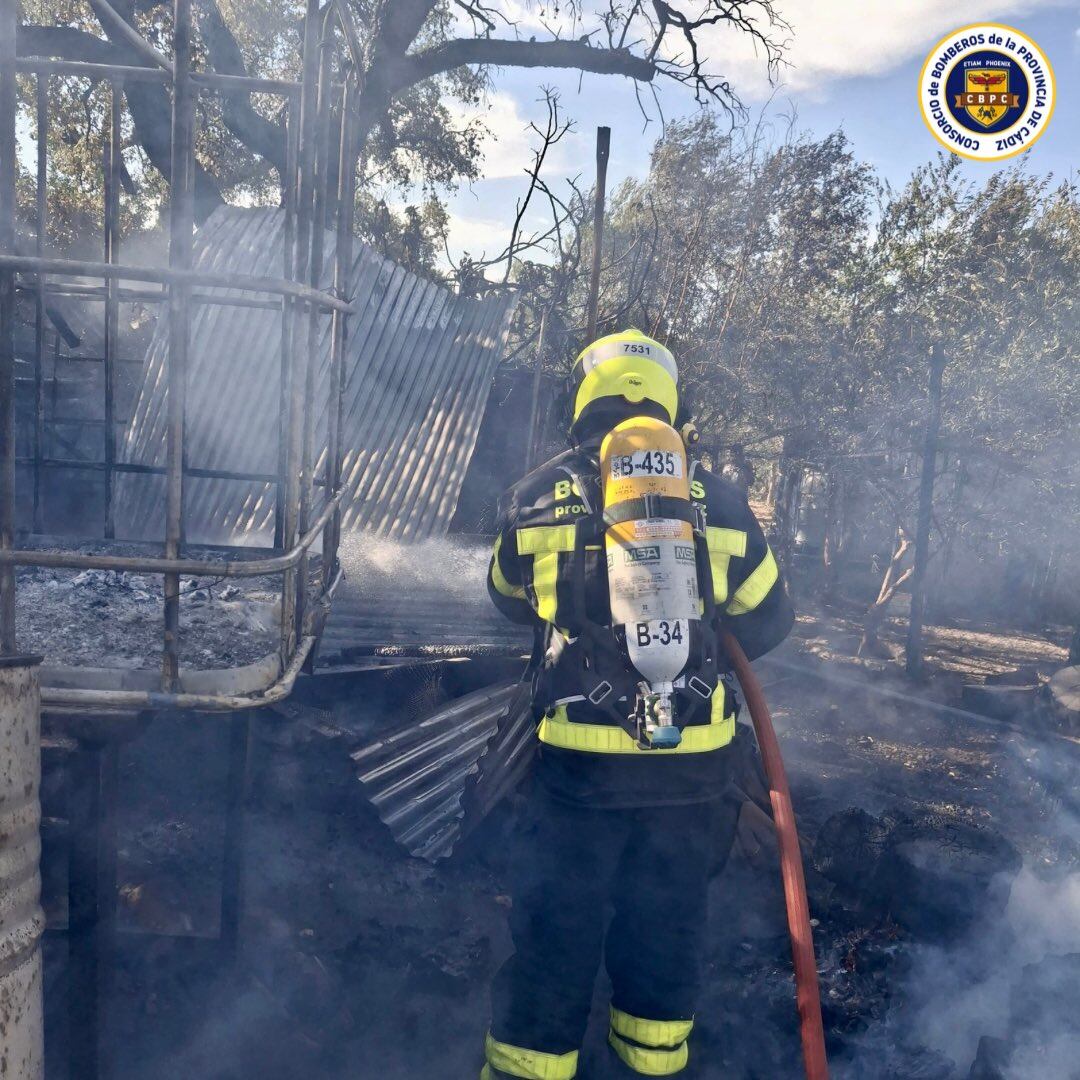 Bomberos del parque de Jerez