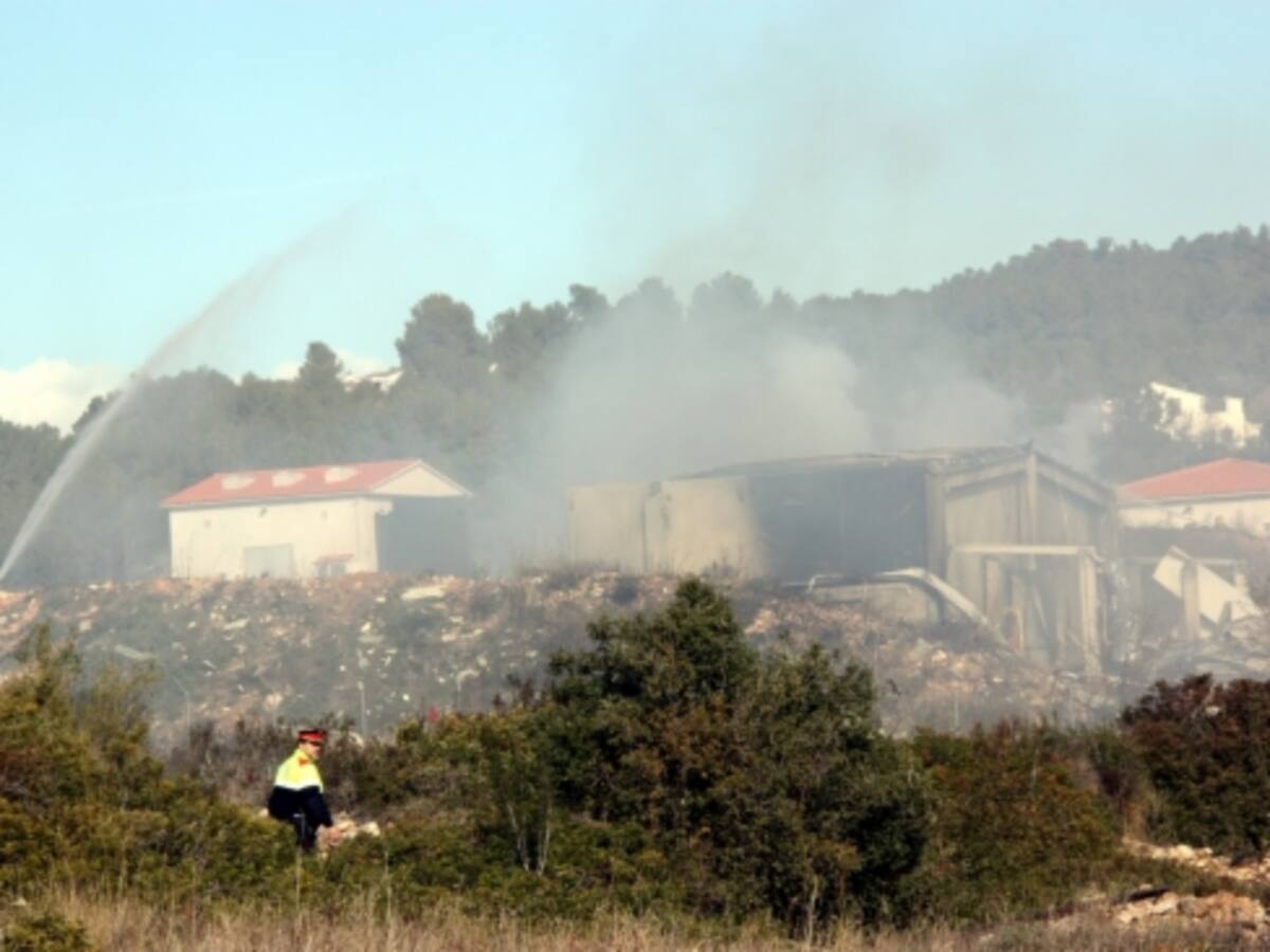 Un ferit lleu per l'explosió d'una pirotècnia a Rodonyà