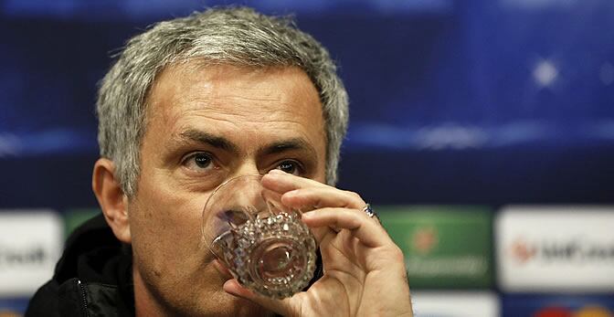 Mourinho, durante la rueda de prensa previa al partido del Galatasaray