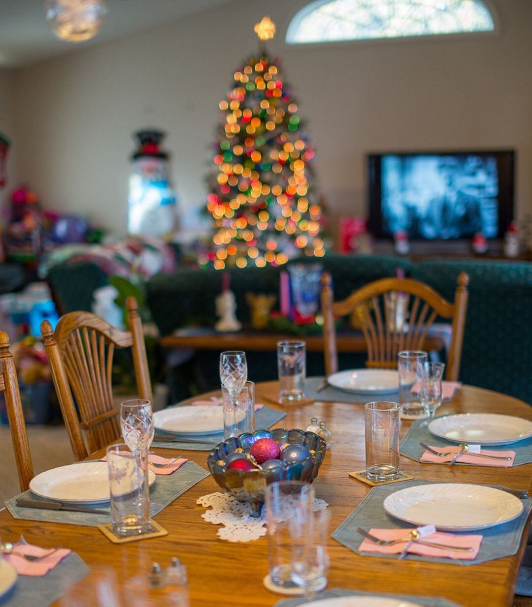 Preparativos para celebrar la Navidad 