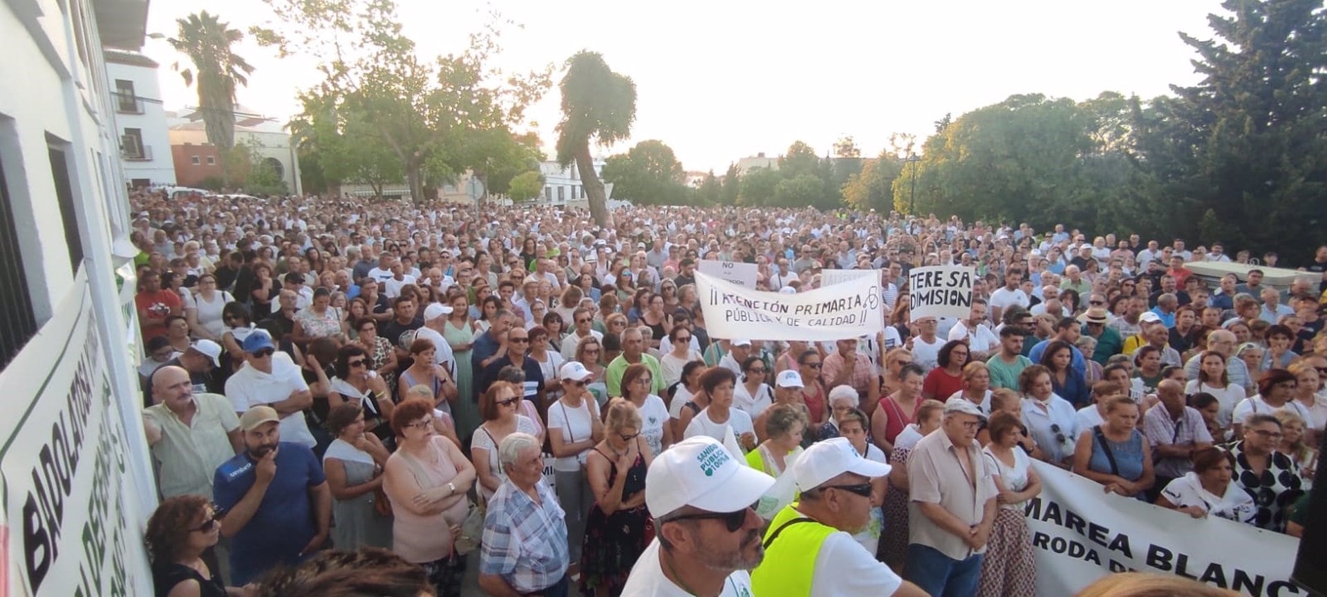 Imagen de archivo de concentración en Estepa/ Marea Blanca