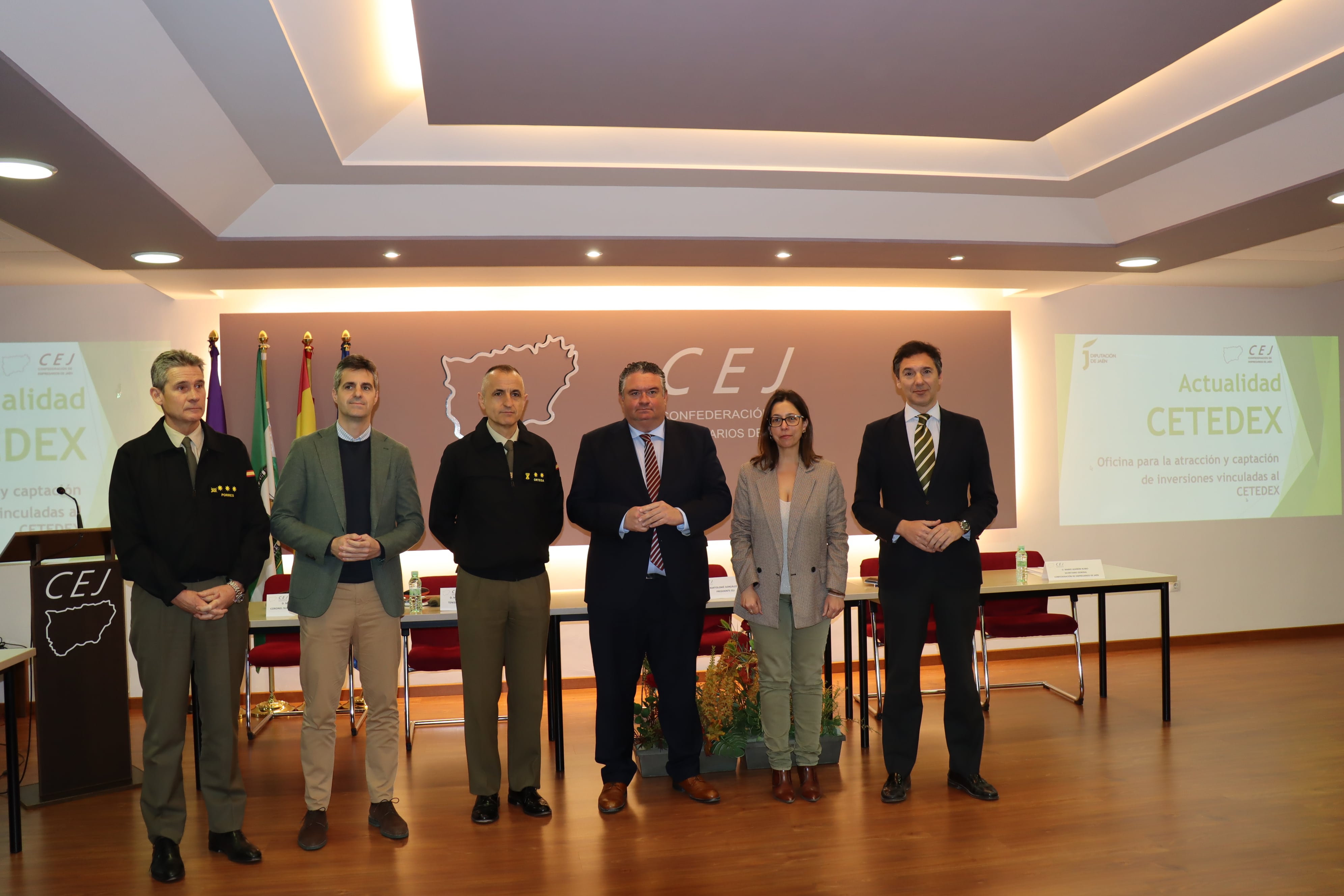 Inauguración de las Jornadas del CETEDEX organizadas por la Confederación de Empresarios de Jaén