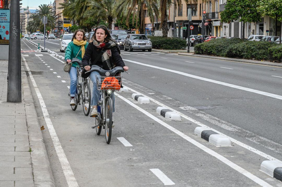 Carril bici en Bilbao