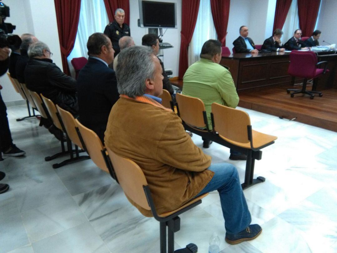 Pedro Pacheco en un juicio en la Audiencia provincial de Cádiz