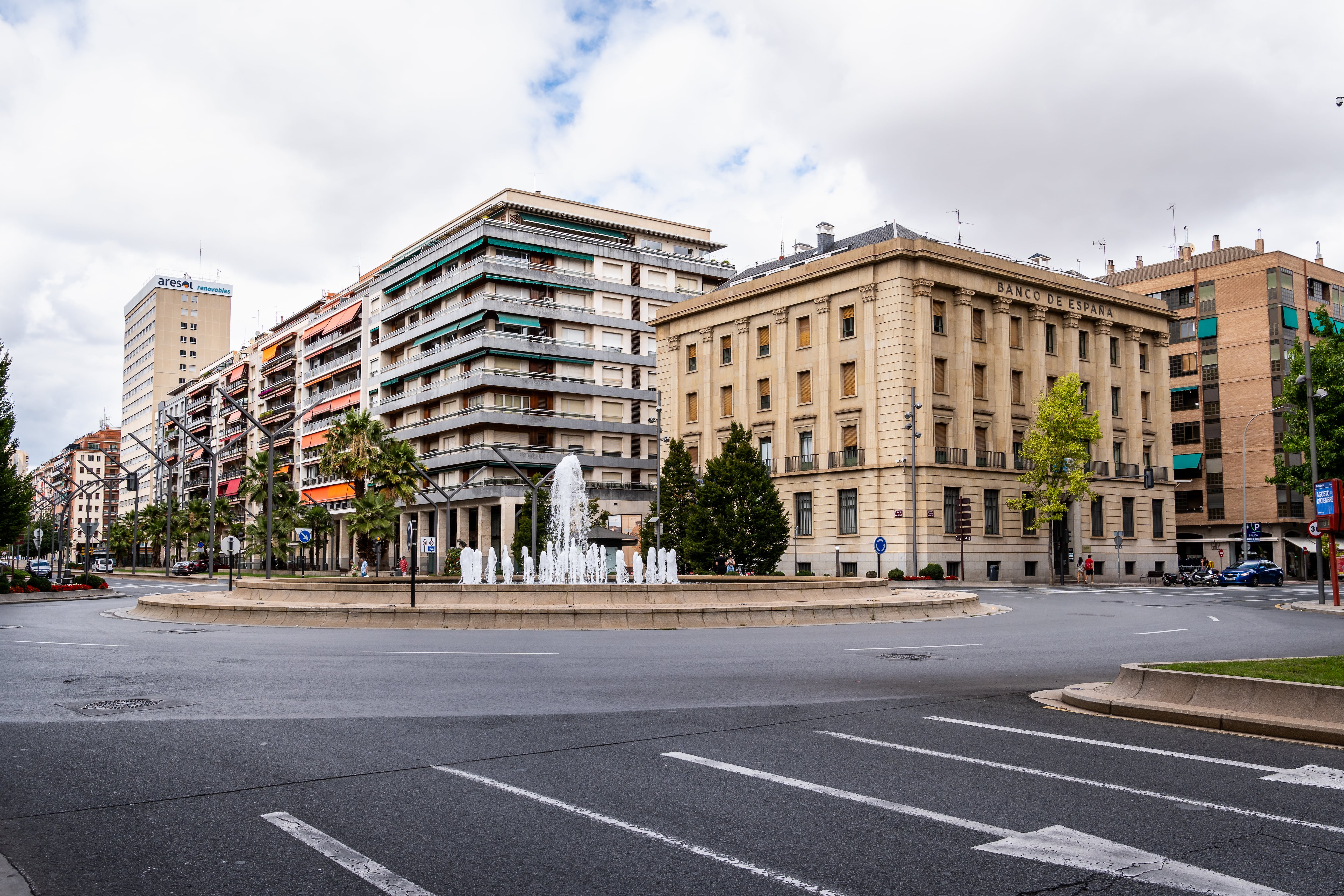 Fuente del Vino en la Gran Vía de Logroño