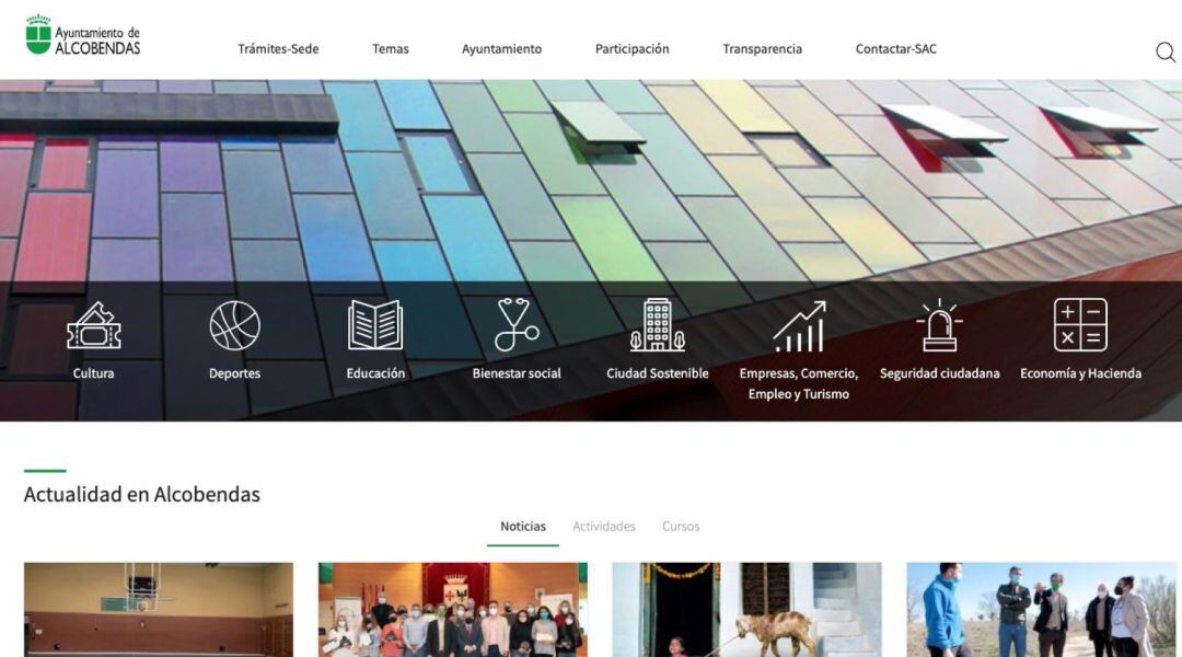 Las visitas a la página web del Ayuntamiento de Alcobendas han aumentado un 35% el último año