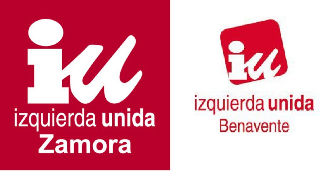 Logos de Izquierda Unida en Zamora y Benavente