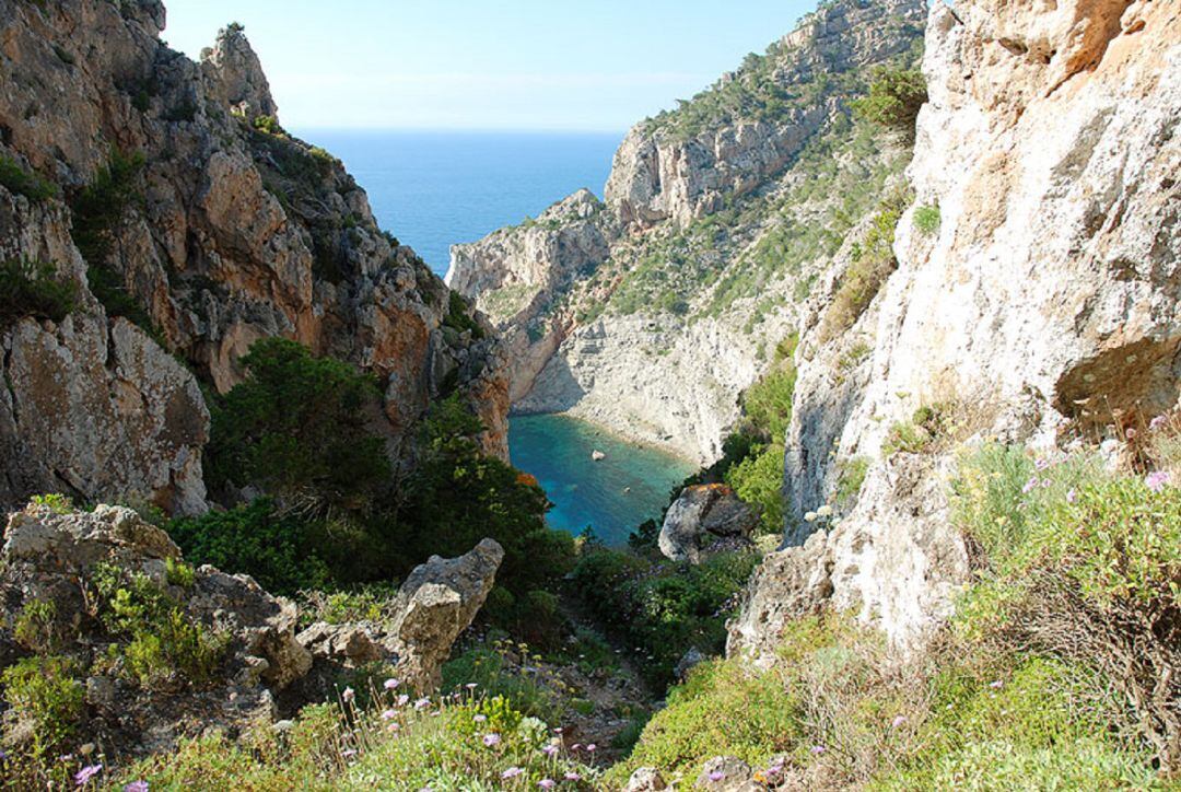 Imagen de la zona de ses Balandres