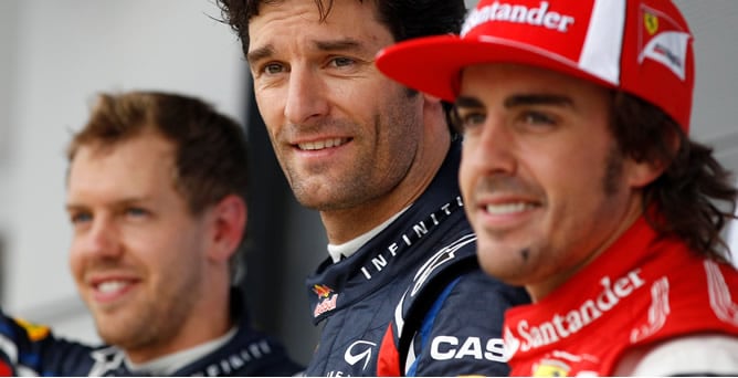 Webber, Vettel y Fernando Alonso han sido los más rápidos en la clasificación del GP de Gran Bretaña 2011 de Fórmula 1