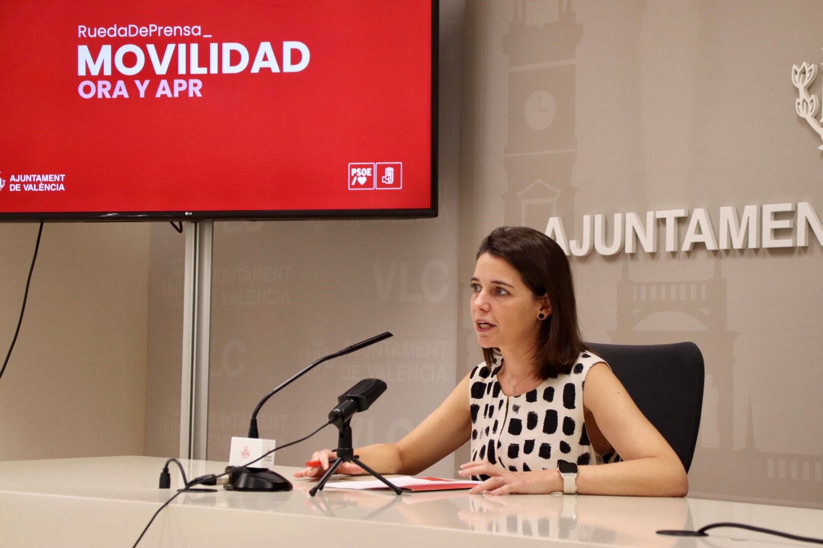 María Pérez, concejala del PSPV en el Ayuntamiento de València