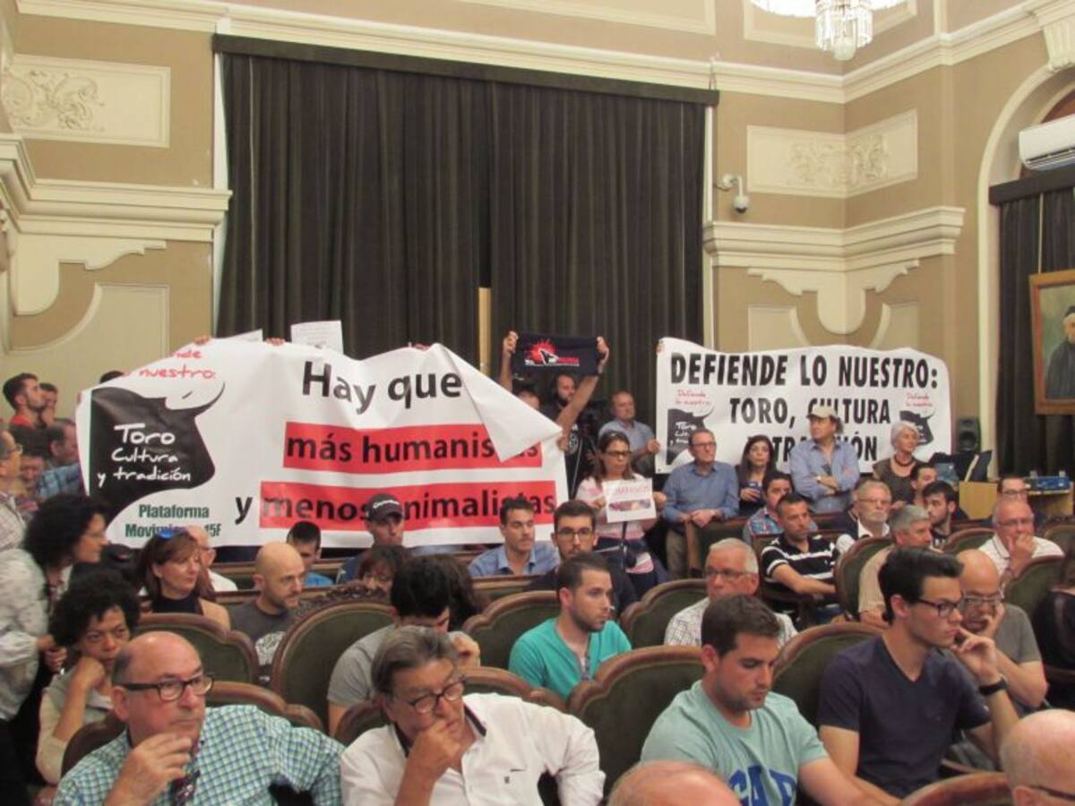 Castellón vive el pleno más difícil de la legislatura por el debate de los toros