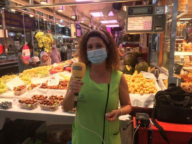 Merche Puchades, presidenta de la Asociación de Vendedores del Mercat Central