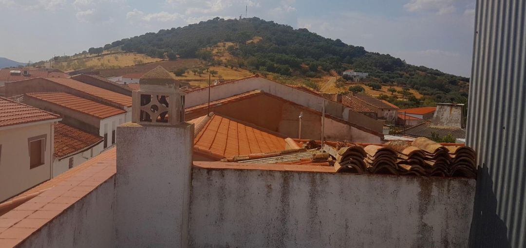 Imagen desde una terraza de una de las viviendas de Valdemanco del Esteras 