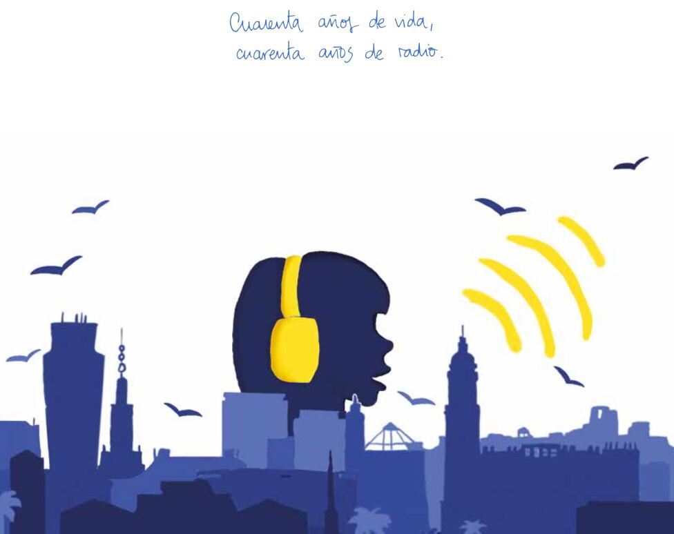 Portada de la revista del 40 aniversario de SER Málaga