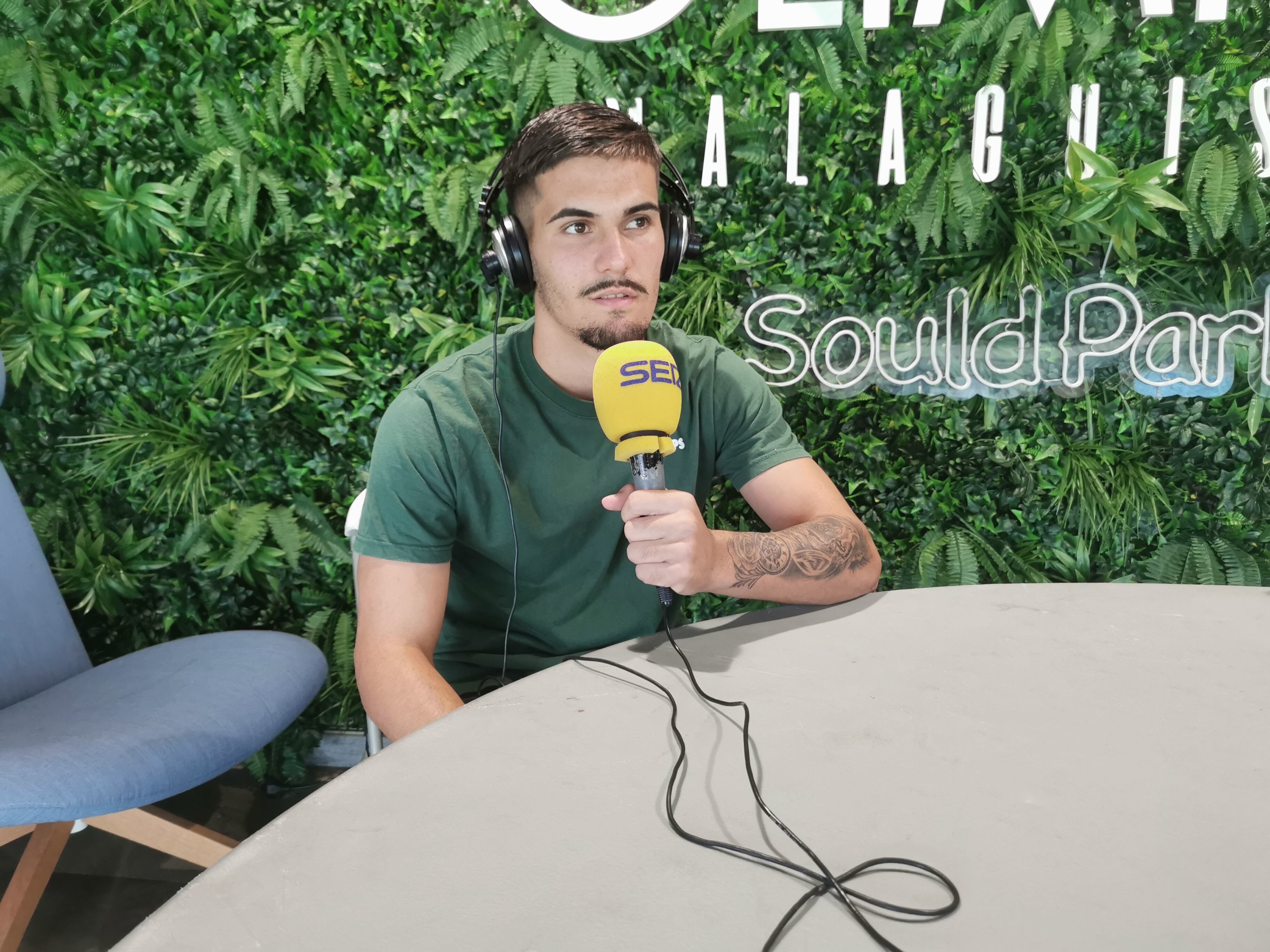 Chupete, durante la entrevista en SER Deportivos