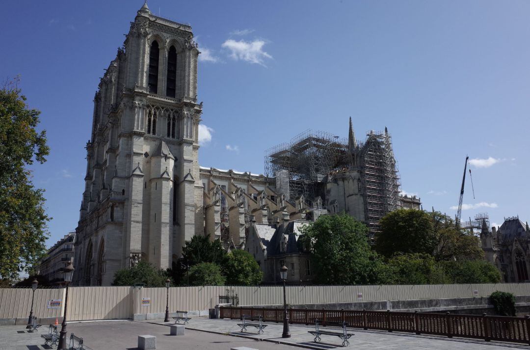 Imagen actual de la catedral de Notre Dame