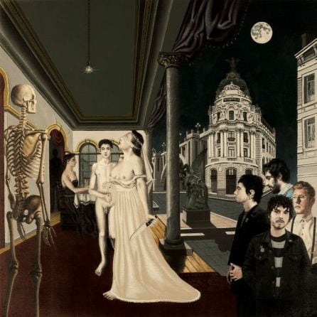 La portada de &#039;Sentido del espectáculo&#039;, el segundo disco de Biznaga, está basada en un cuadro del pintor belga Paul Delvaux.