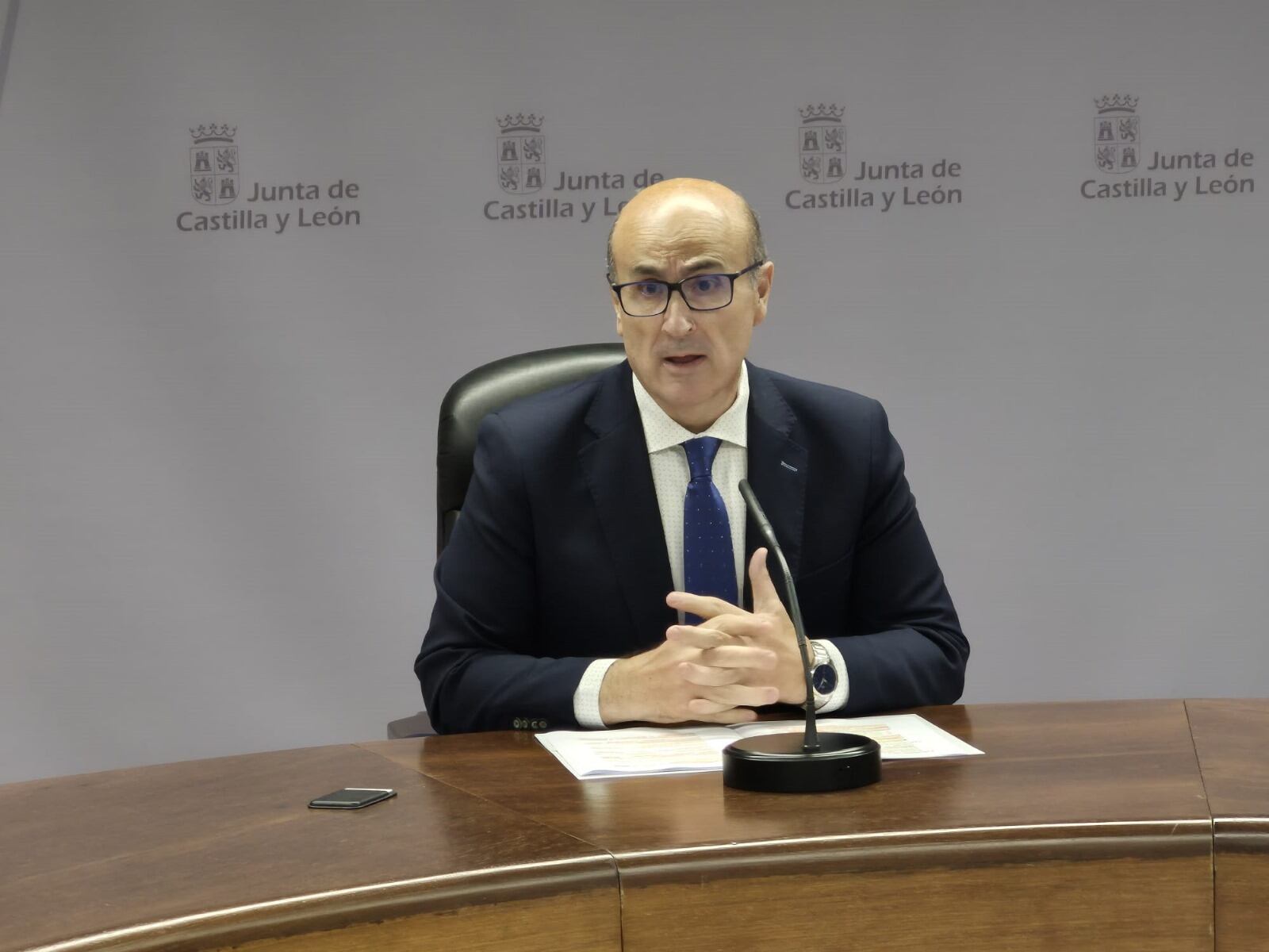 Fernando Prada durante la rueda de prensa de este viernes