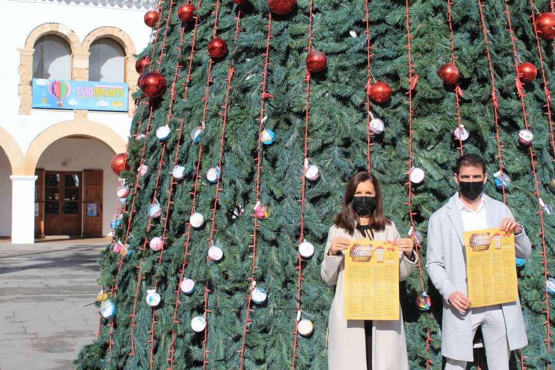 Un momento durante la presentación de las actividades de Navidad