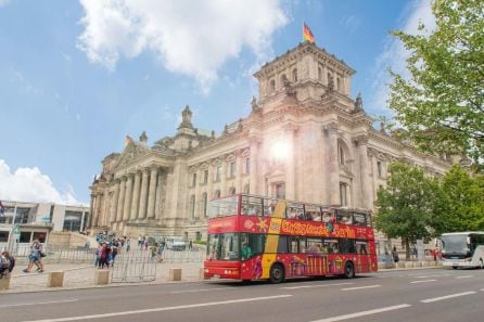 Uno de los autobuses de City Sightseeing en Berlin