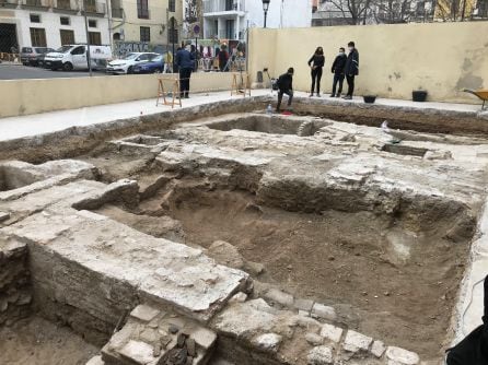 Trabajos de excavación en el Espacio Municipal de ‘Dones’ e Igualdad de València