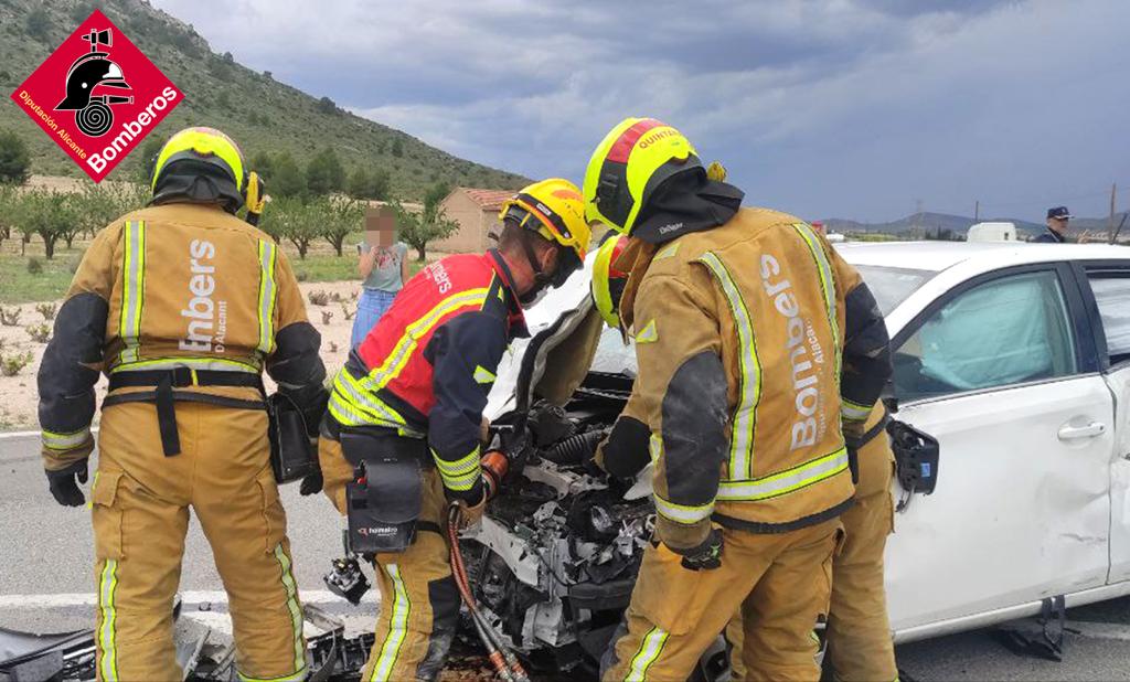 Imagen de la intervención de los bomberos