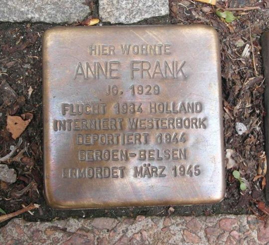 Placa de Anne Frank