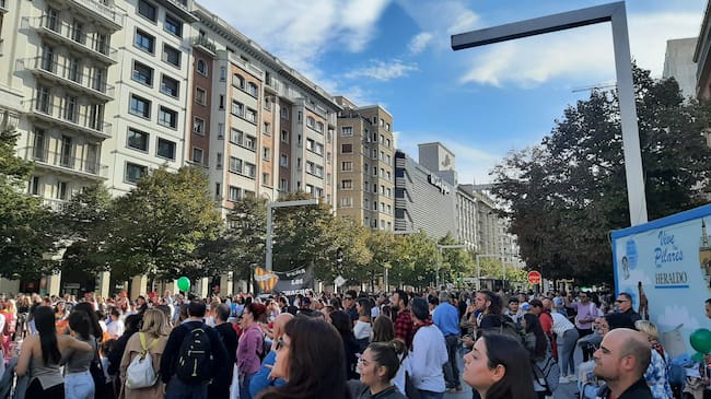 Los peñistas arrancan las fiestas del Pilar