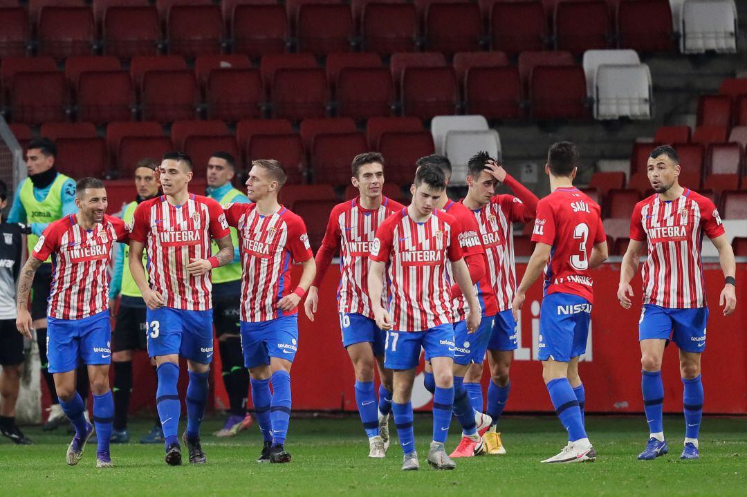 Plantilla del Real Sporting de Gijón. 