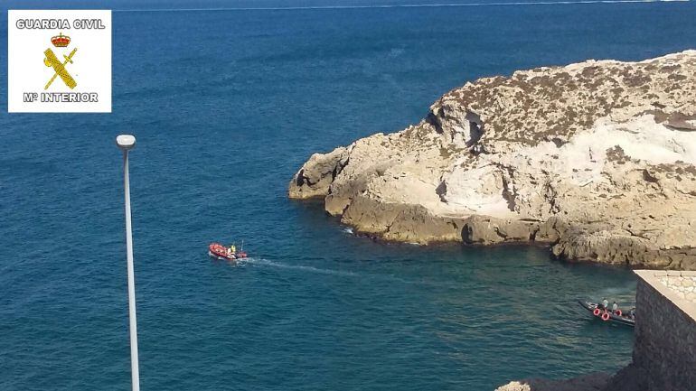 La Guardia Civil durante las labores de rescate