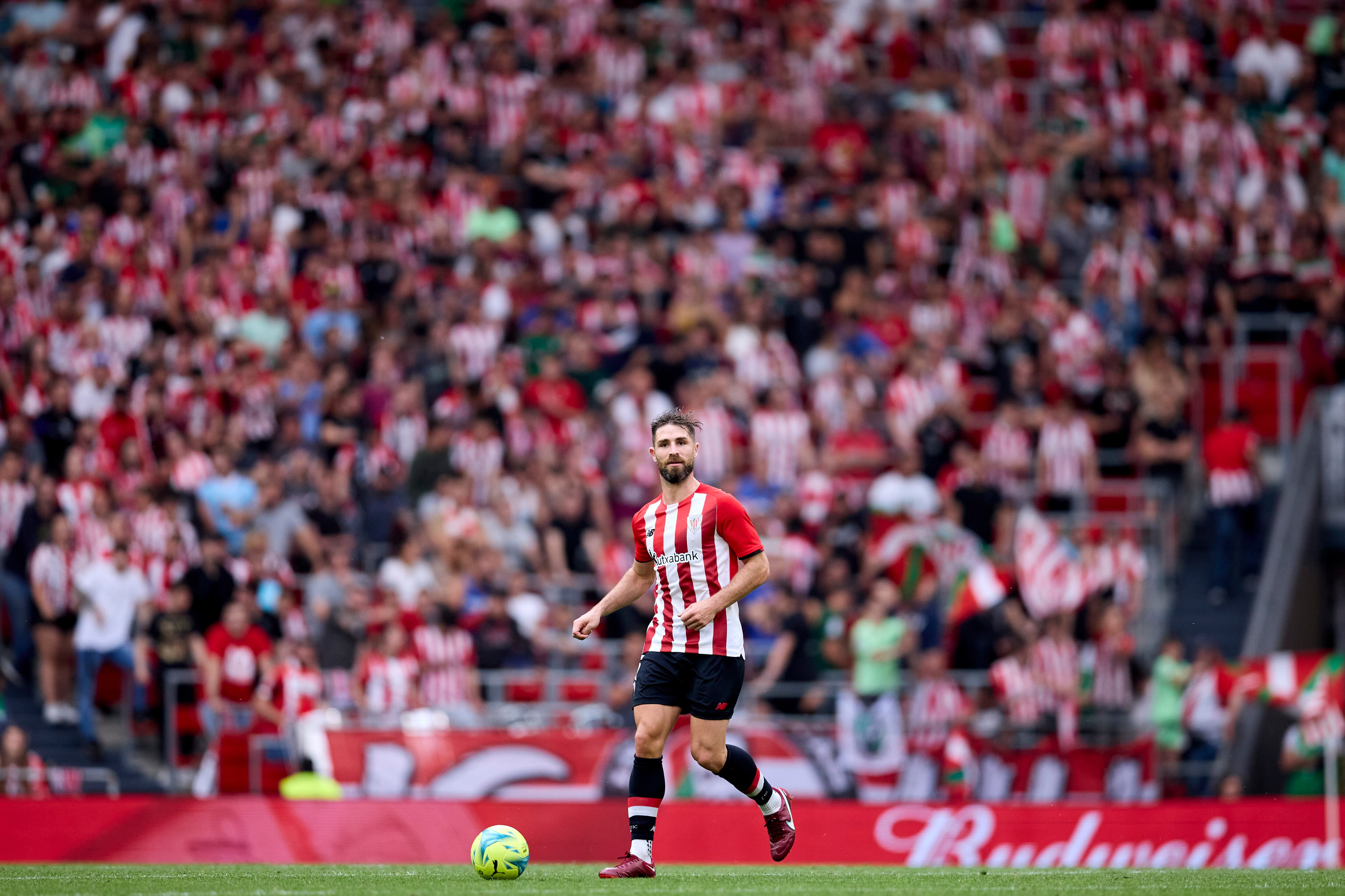 Yeray, durante un partido disputado en San Mamés la pasada temporada