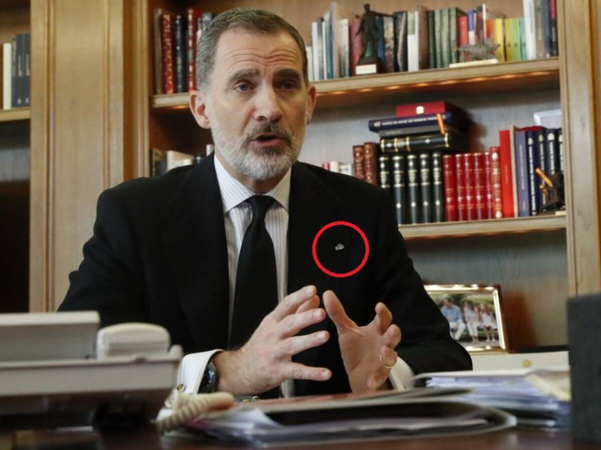 La Casa Real aclara lo que llevaba Felipe VI en la solapa y que ha causado tanto revuelo
