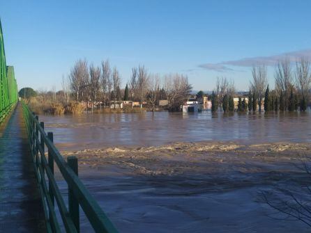 El Ebro, en Gallur