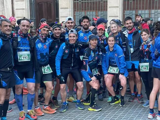 Equipos del Trail Villena en la liga de montaña