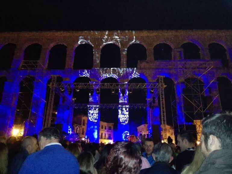 Inauguración de las Ferias y Fiestas de Segovia a los pies del Acueducto.