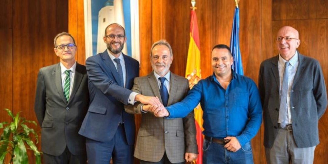 Imagen de la rúbrica en la sede de Puertos del Estado (Madrid)