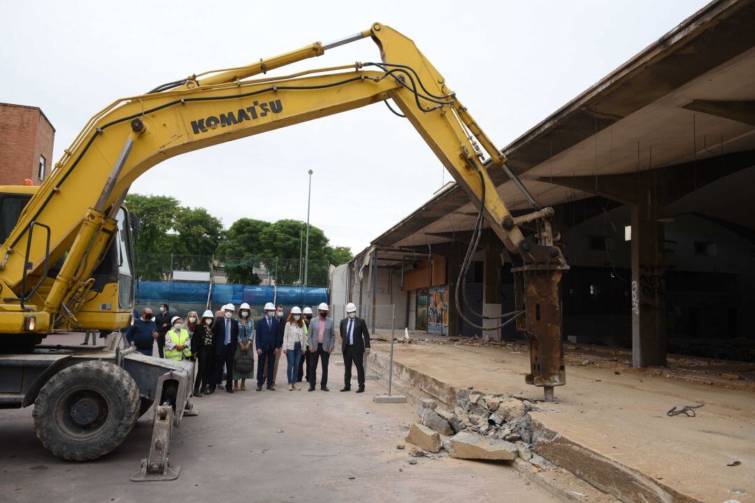 Inicio de las obras del nuevo centro deportivo en la Macarena