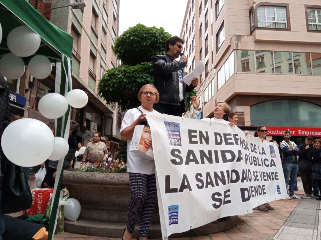 La plataforma sanitaria, en una concentración